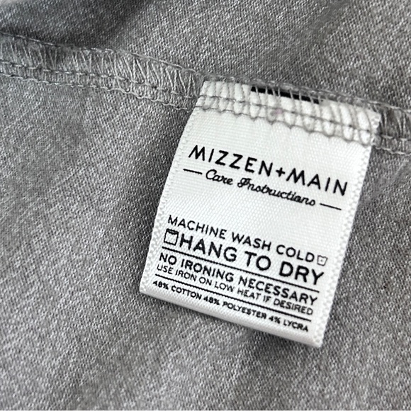 Mizzen Main Henley Shirt Mens Large Gray Pullover Base Layer Sleep Joe Rogan - Picture 6 of 7